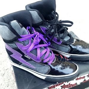 Punkrose purple & black high rise